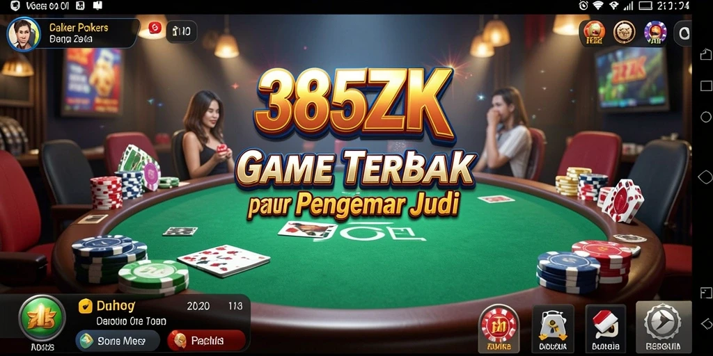 Tampilan menarik saat bermain Poker di 365ZK.