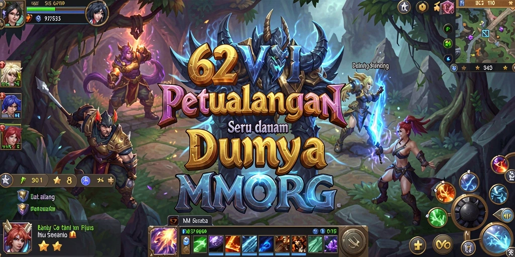 Screenshot gameplay yang menampilkan pertarungan seru dalam 62VIP.