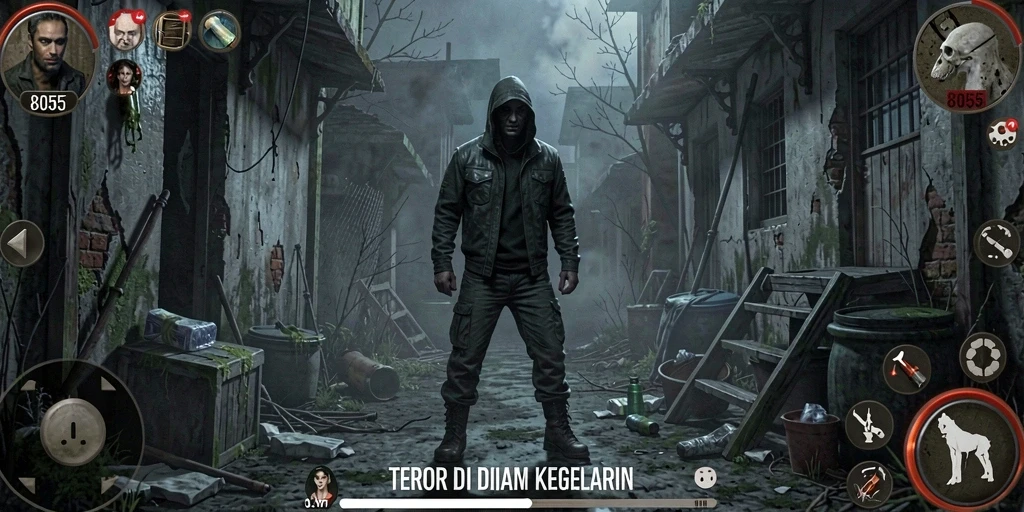 Tampilan dramatik dari gameplay menyeramkan di 8055.