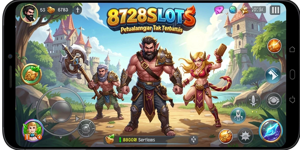 Tampilan gameplay menarik dari 8728SLOTS yang penuh dengan petualangan RPG.