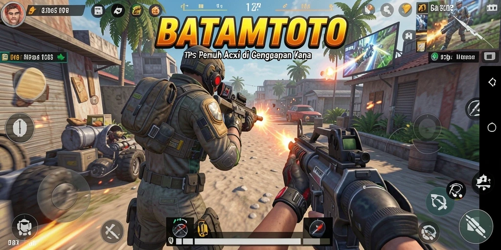 Tangkapan layar gameplay BATAMTOTO yang menampilkan aksi seru di TPS.