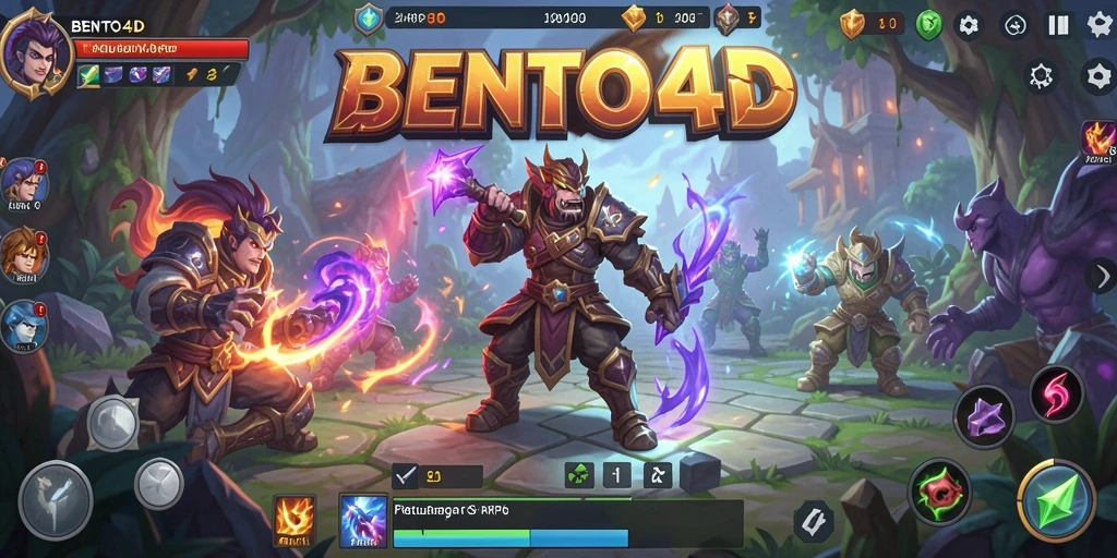 Tampilan gameplay ARPG yang mendebarkan di BENTO4D.