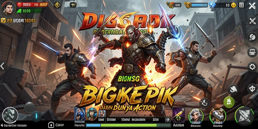Tampilan gameplay BIGMSG yang seru dan mendebarkan.