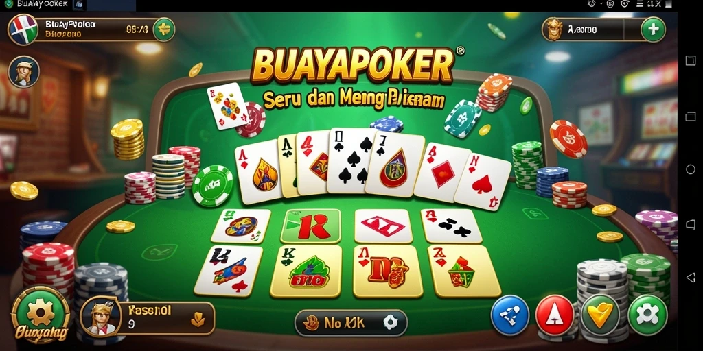 Tampilan gameplay seru BUAYAPOKER dengan grafis menarik.
