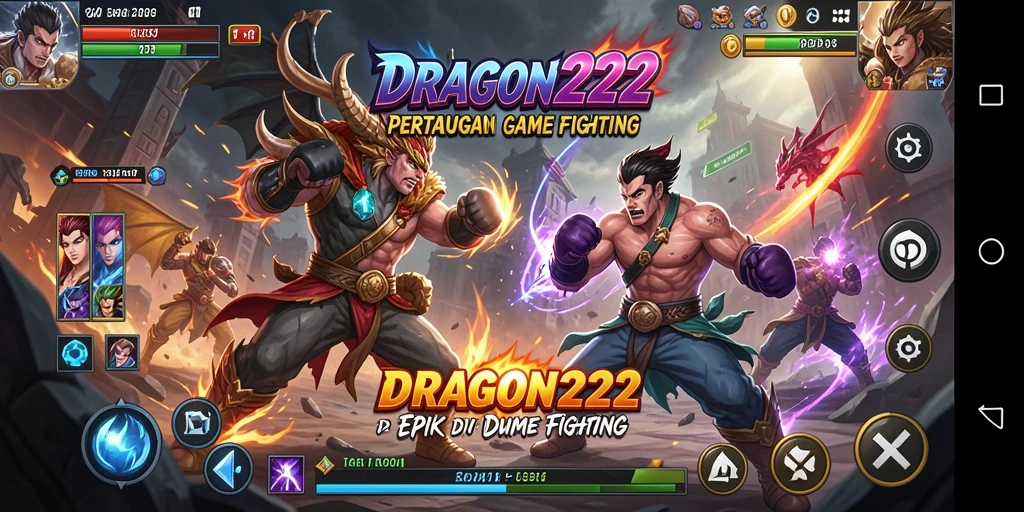 Tampilan menarik dari gameplay Fighting penuh aksi DRAGON222.