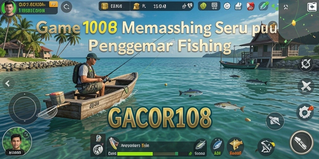 Screenshot gameplay memancing yang menarik dalam GACOR108.