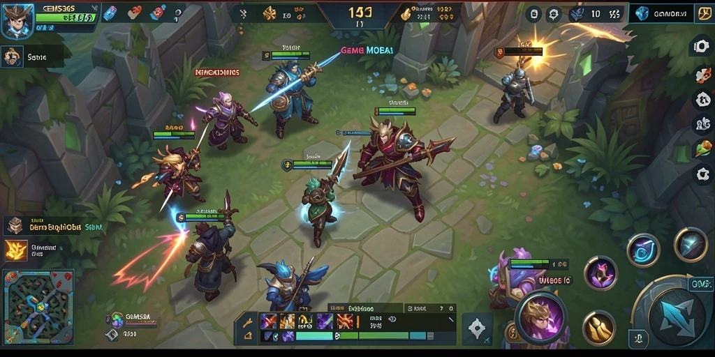 Tampilan aksi seru dalam gameplay GEMS365 yang menegangkan.