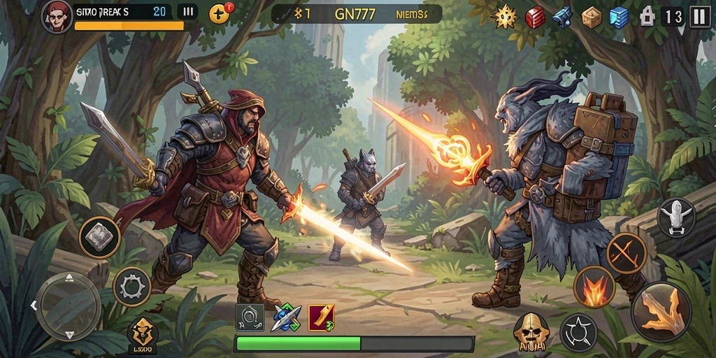 Screenshot gameplay GN777 yang menunjukkan simulasi yang mendalam dan interaktif.