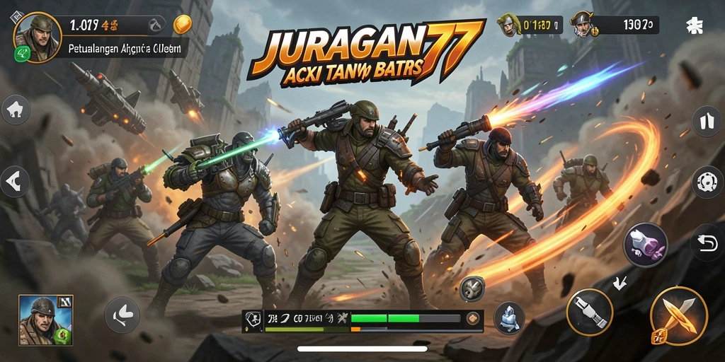 Tampilan gameplay JURAGAN77 yang penuh aksi dan seru.