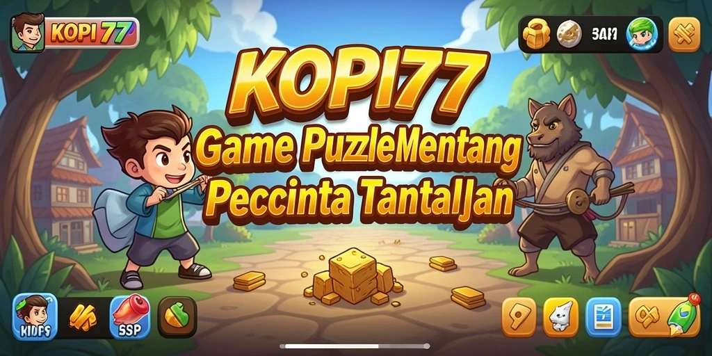 Tampilan gameplay KOPI77 yang penuh warna dan menantang.