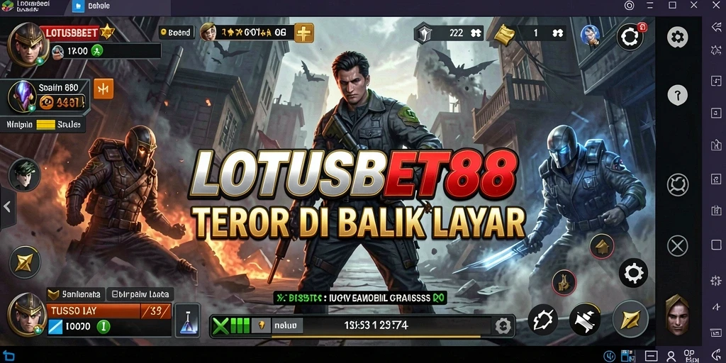 Screenshot gameplay LOTUSBET88, menampilkan suasana horor yang mencekam.