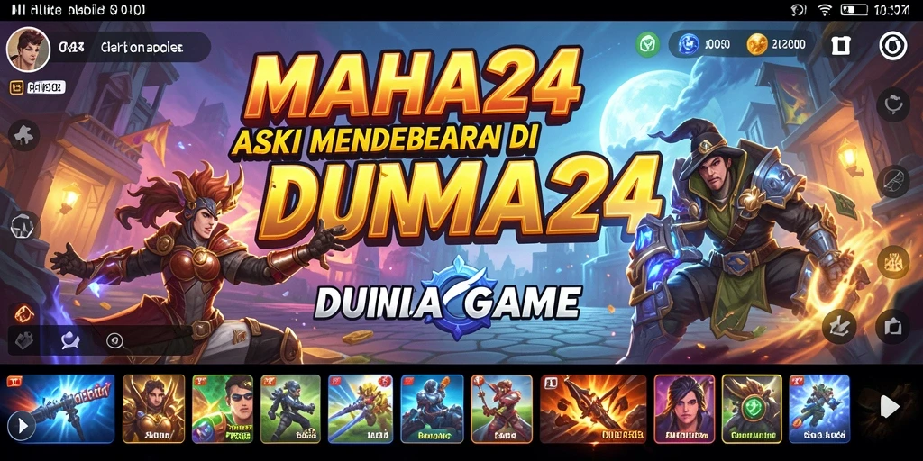 Screenshot utama MAHA24 menampilkan aksi seru di pertempuran yang intens.