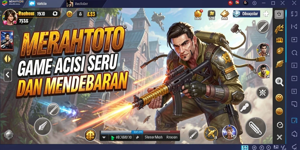 Gameplay seru MERAHTOTO dengan grafik menakjubkan.