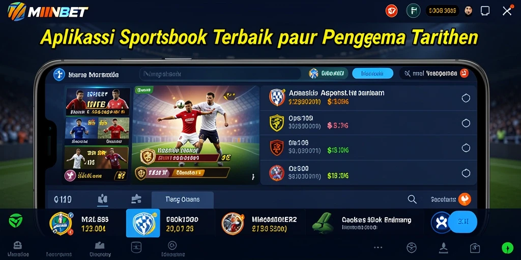 Screenshot gameplay MIMINBET yang menunjukkan fitur taruhan olahraga.