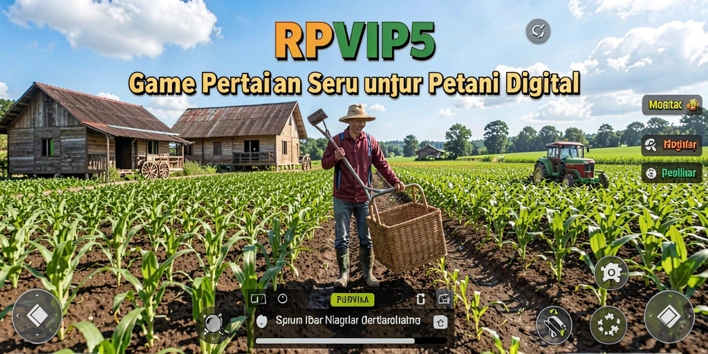 Tampilan gameplay yang menarik di RPVIP5 saat mengelola pertanian.