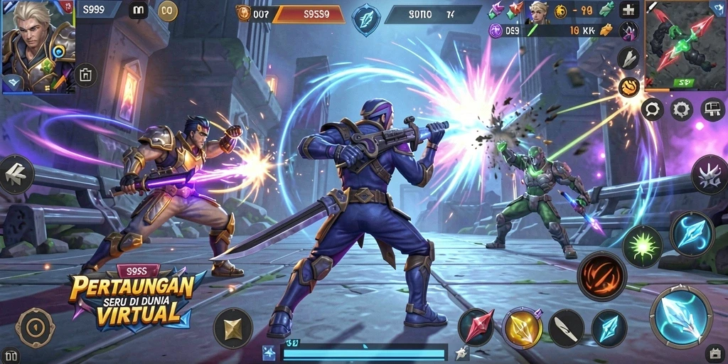 Tampilan aksi luar biasa dalam gameplay Fighting S9S9.