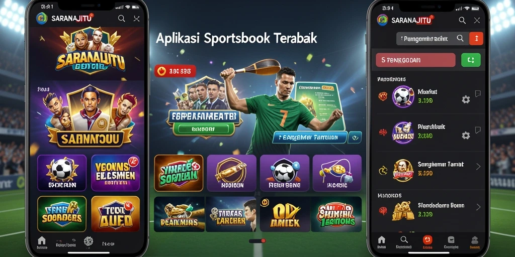 Tampilan gameplay Sportsbook SARANAJITU yang menarik dan interaktif.