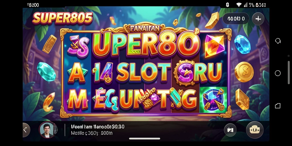 Screenshot utama SUPER805 menampilkan gameplay Slot yang seru dan menguntungkan.