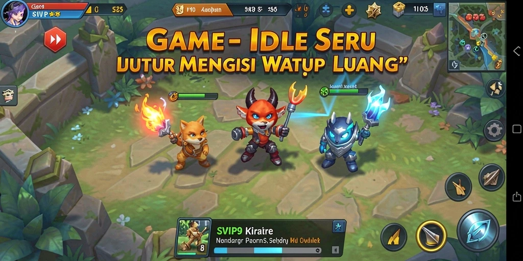 Tampilan gameplay SVIP9 yang menampilkan karakter berpetualang.