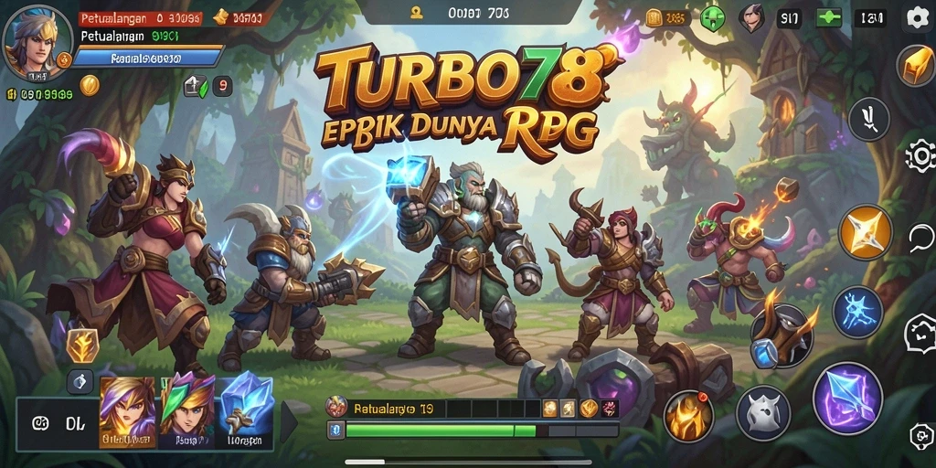 Tampilan gameplay TURBO78 yang mendebarkan dan penuh aksi.