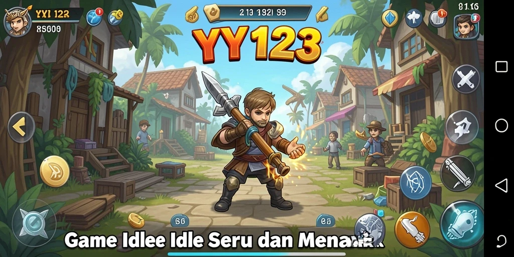 Tampilan gameplay menarik dari YY123 yang mudah dimainkan.